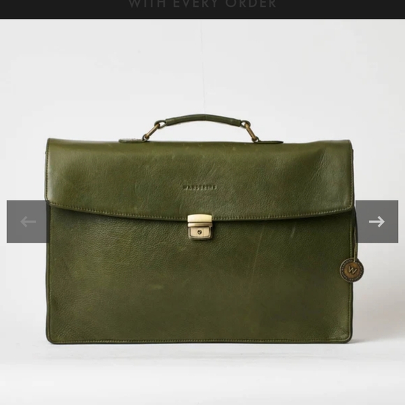 The Wanderers Travel Co "Pisa" Briefcase Full Grain Leather (from Australia) - Picture 11 of 16